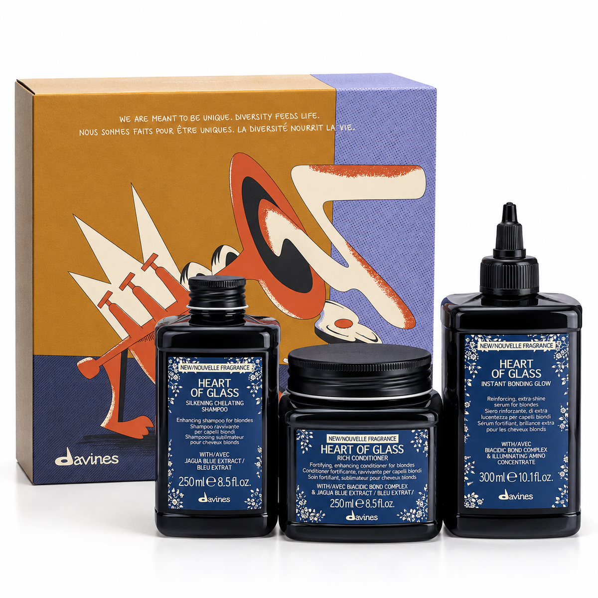 Davines Heart of Glass Blonde Trio Gift Set