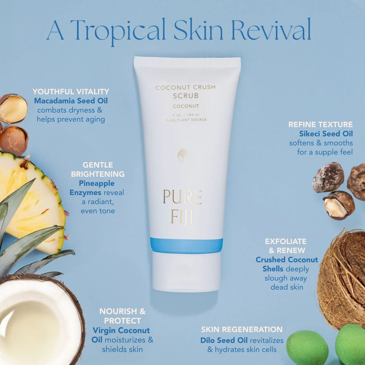 PURE FIJI COCONUT CRUSH SCRUB 180ml