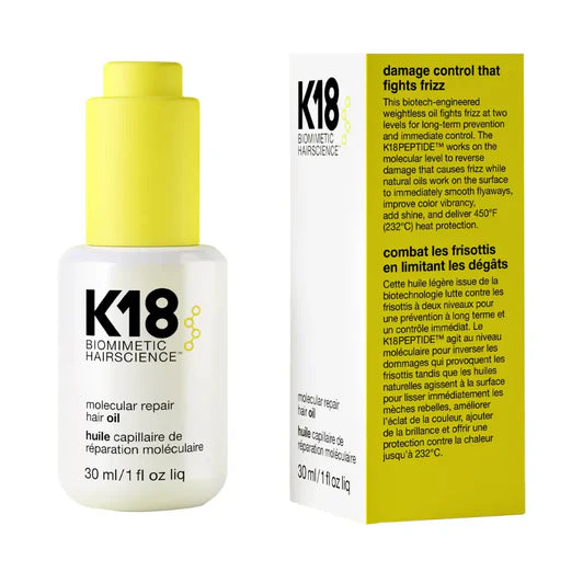 K18 DAMAGE SHEILD DUO + LEAVE IN MOLECULAR REPAIR HAIR MASK + LEAVE IN MOLECULAR REPAIR HAIR OIL