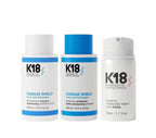 K18 DAMAGE SHEILD DUO + LEAVE IN MOLECULAR REPAIR HAIR MASK