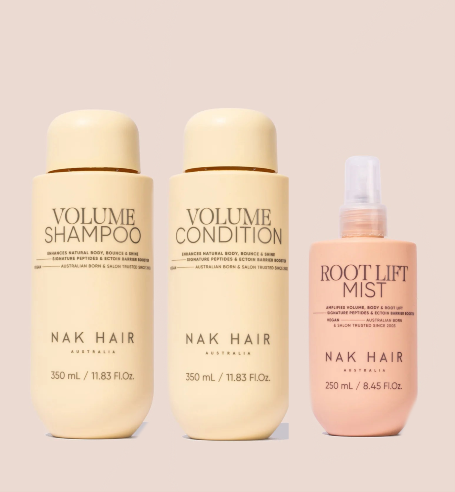NAK VOLUME SHAMPOO AND CONDITIONER DUO + ROOT LIFT MIST BUNDLE