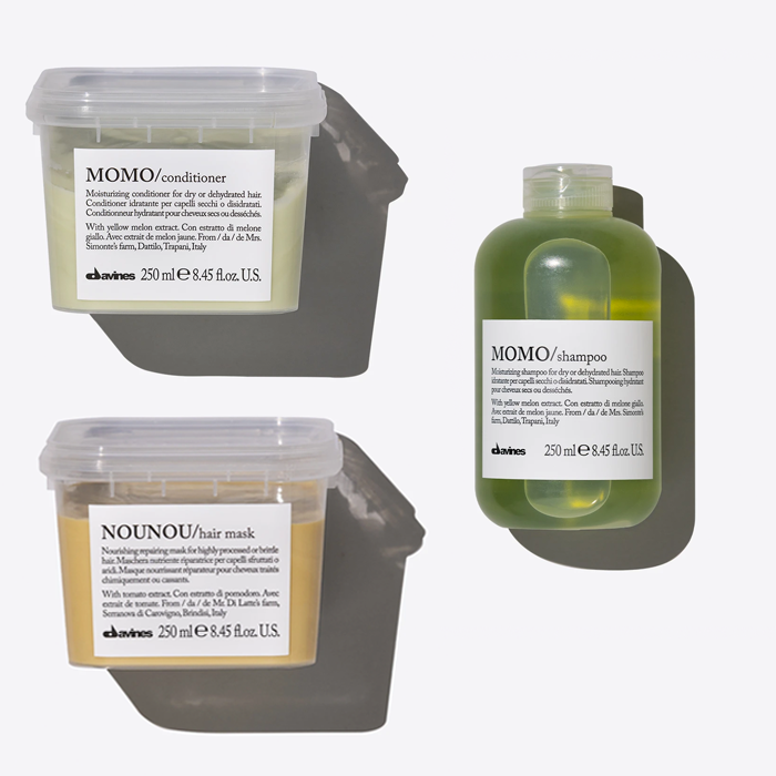 Davines Momo Shampoo & Conditioner & Hair Mask Bundle