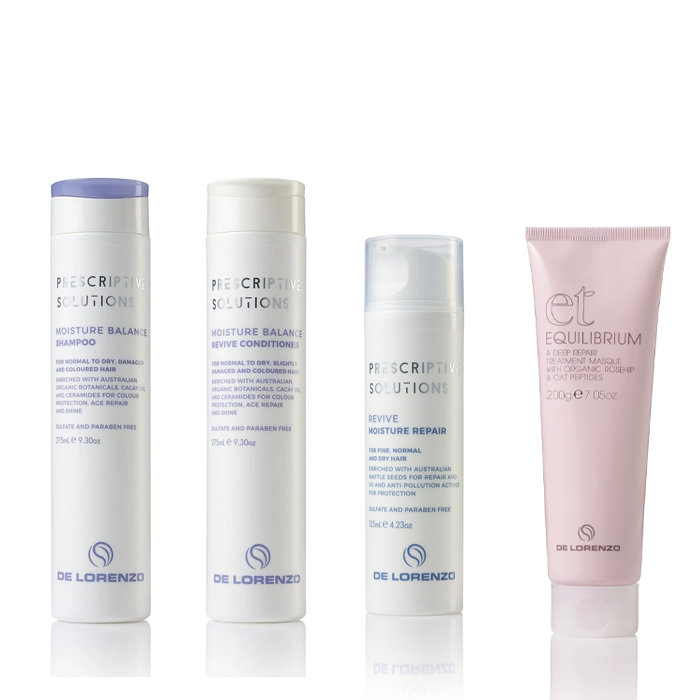 De Lorenzo Perscriptive Solutions Moisture Revive Shampoo Conditioner Moisture Bundle