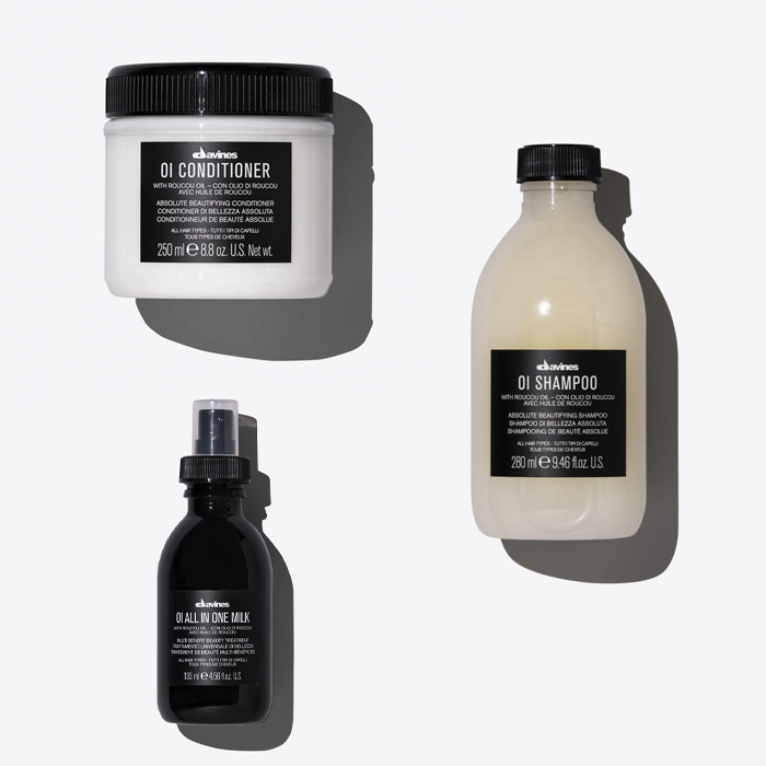 Davines Oi Oil Shampoo & Conditioner & Oi Milk Bundle