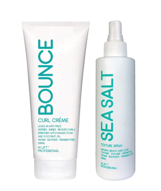 HI LIFT BOUNCE CURL CRÉME & SEA SALT TEXTURE SPRAY 200ml Bundle