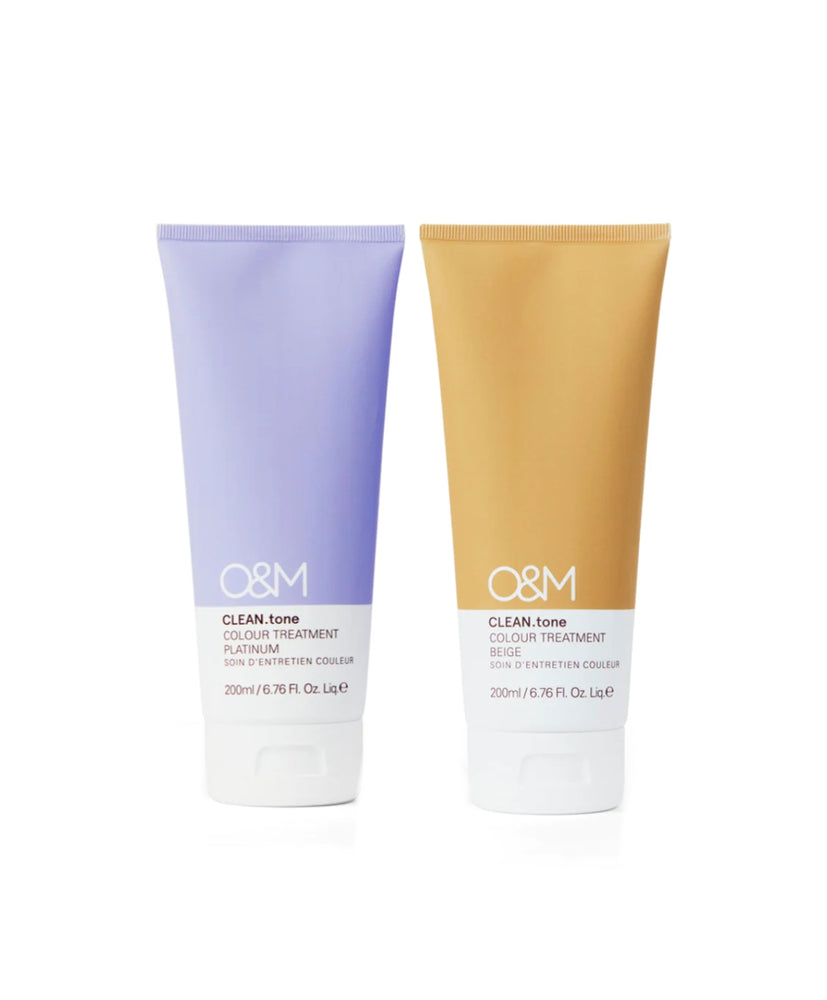 O&M Clean.Tone PLATINUM & BEIGE Colour Treatment 2x200ml