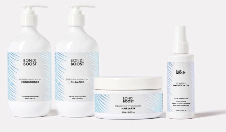 Bondi Boost Heavenly Hydration Shampoo & Conditioner & Hair Mask Hair & Oil - Bundle