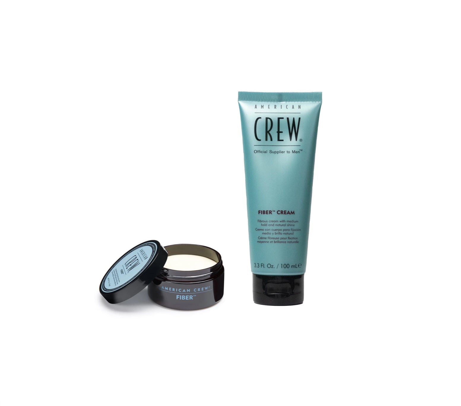 AMERICAN CREW FIBER 85g & FIBER CREAM 100ml Bundle