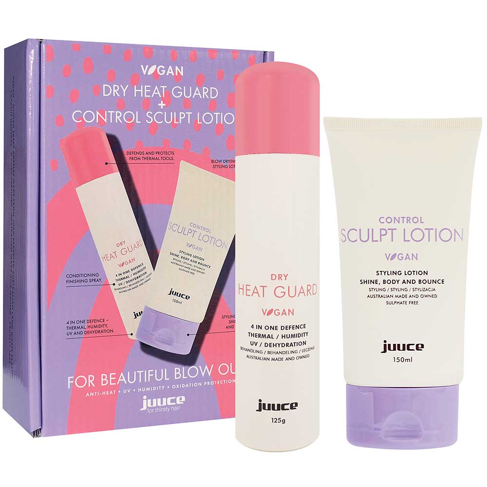 Juuce Dry HEAT GUARD + Control SCULPT LOTION Styling Duo