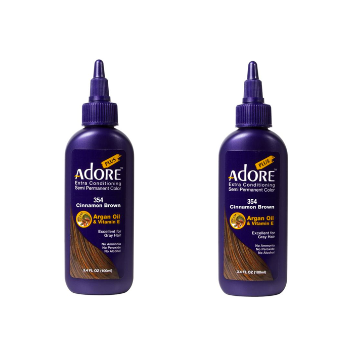 Adore Plus Semi Permanent Hair Colour Cinnamon 354 Duo - 100mL - AtsiHairSupplies
