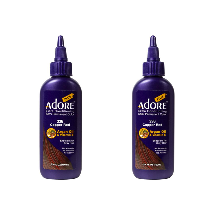 Adore Plus Semi Permanent Hair Colour Copper Red 336 Duo - 100mL - AtsiHairSupplies