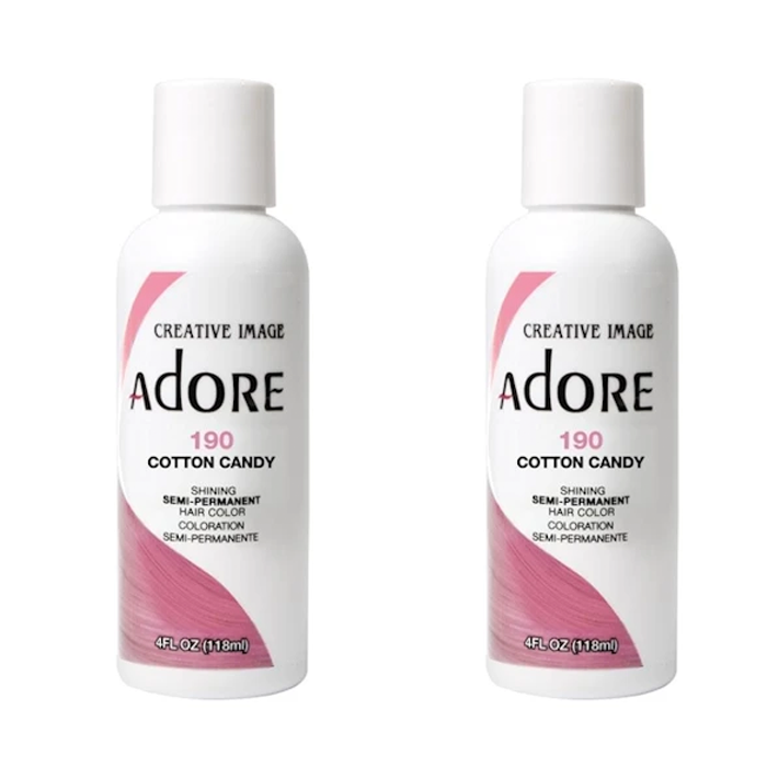 Adore  Semi-Permanent Hair Colour 190 Cotton Candy Duo (2x118mL)