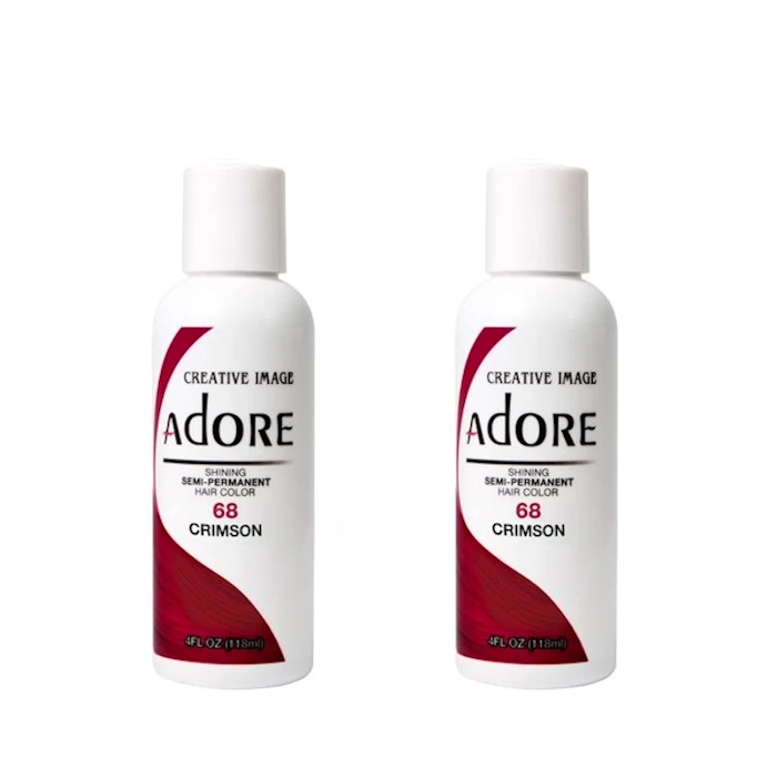 Adore  Semi-Permanent Hair Colour 68 Crimson Duo (2x118mL) - AtsiHairSupplies