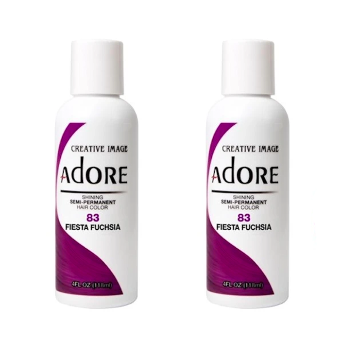 Adore Semi-Permanent Hair Colour 83 Fiesta Fuchsia Duo - 118mL - AtsiHairSupplies