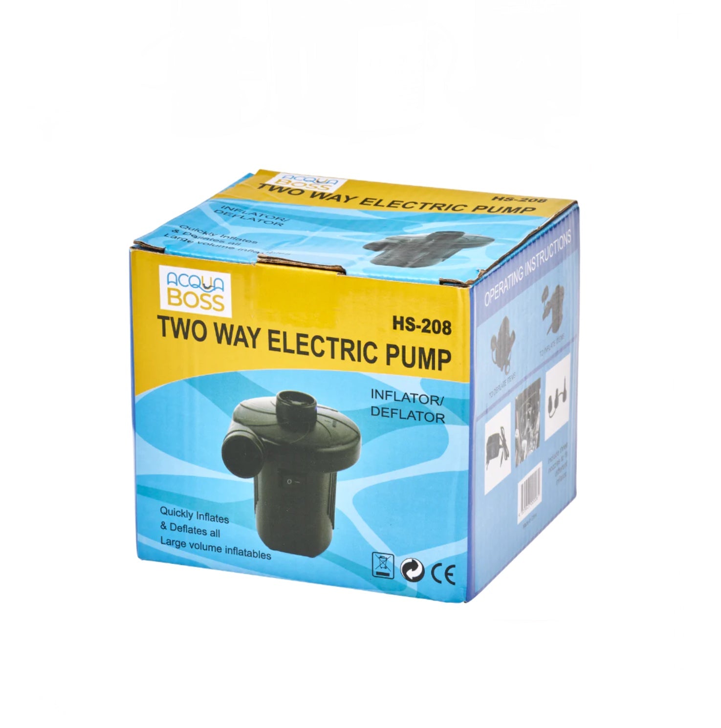 ACQUA BOSS ELECTRIC AIR PUMP 240V 12V PORTABLE PUMP