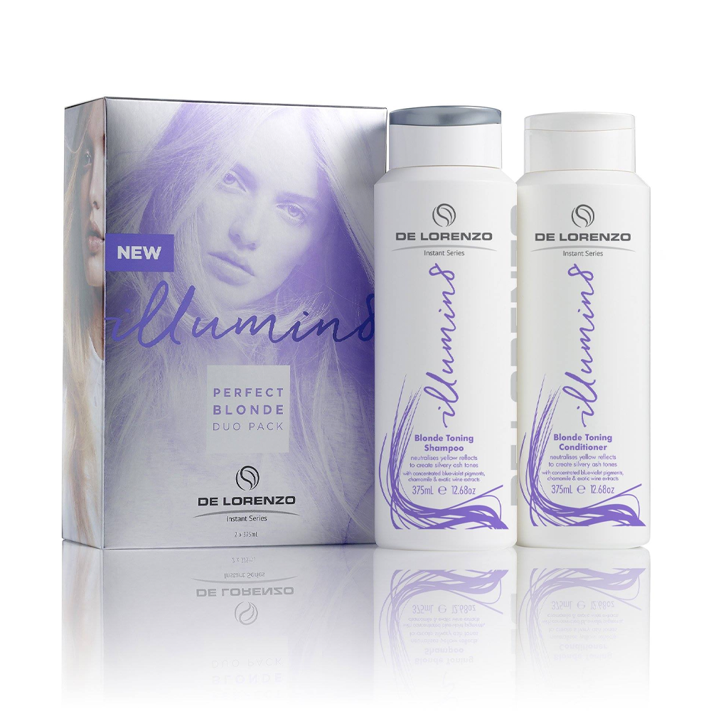 De Lorenzo Illumin8 Shampoo Conditioner 375ml Pack - AtsiHairSupplies