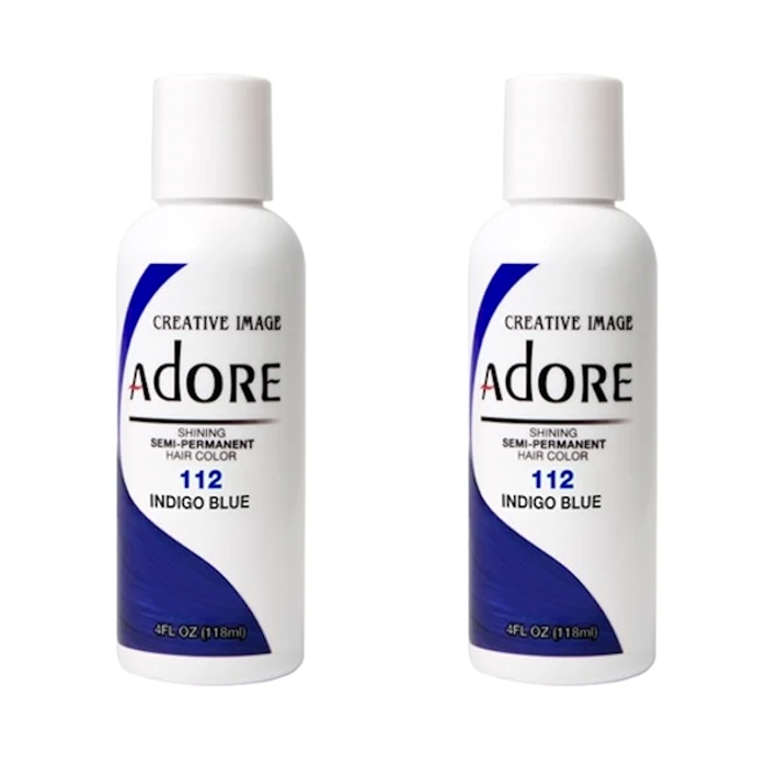 Adore Semi-Permanent Hair Colour 112 Indigo Blue Duo - 118mL - AtsiHairSupplies