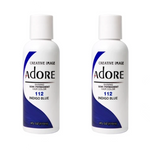 Adore Semi-Permanent Hair Colour Duo Pack 112 Indigo Blue (2x118mL)