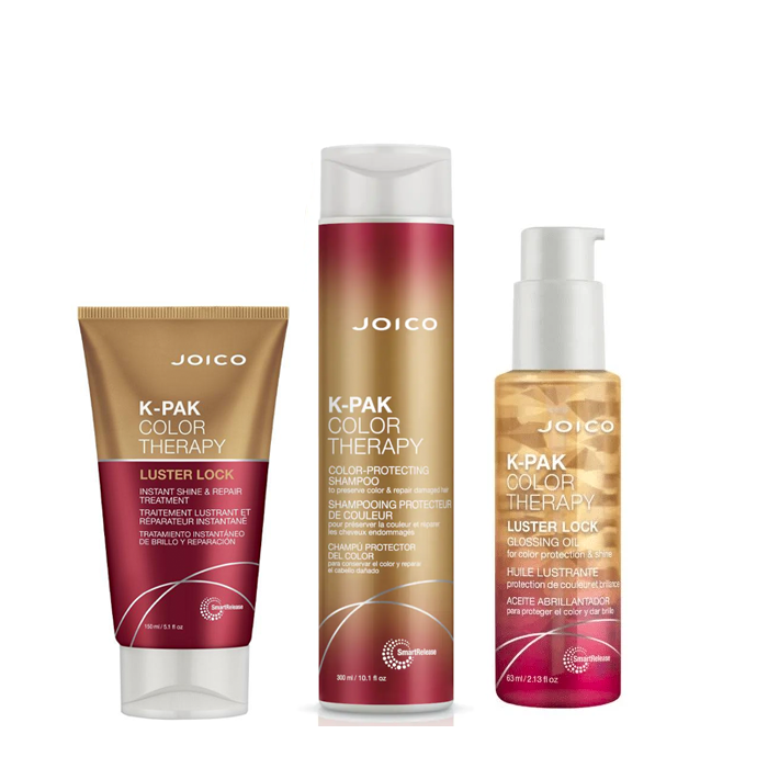 Pak Color Joico K-Pak Color Therapy Shampoo Lustre Lock Lustre Lock Oil Trio ...
