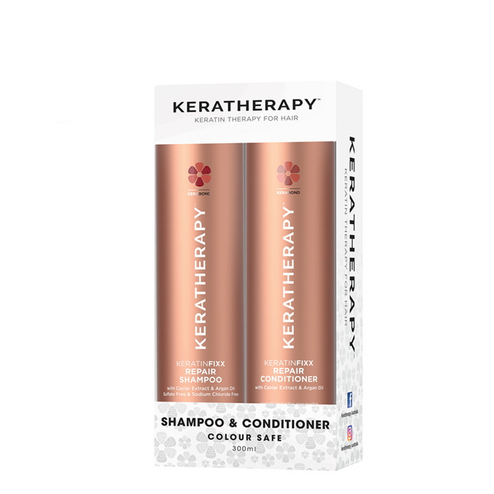 Keratherapy Keratinfixx Shampoo & Conditioner 300ml Pack - AtsiHairSupplies
