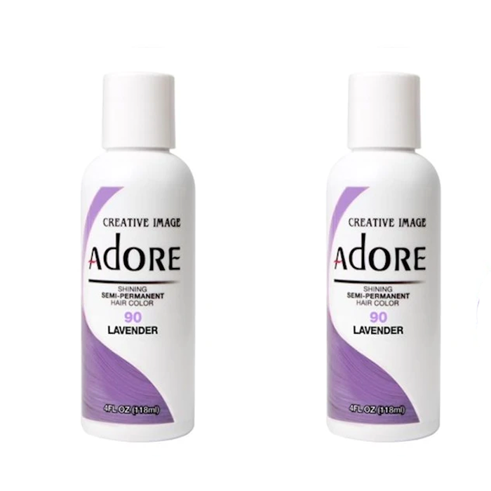 Adore Semi-Permanent Hair Colour 90 Lavender Duo - 118mL - AtsiHairSupplies