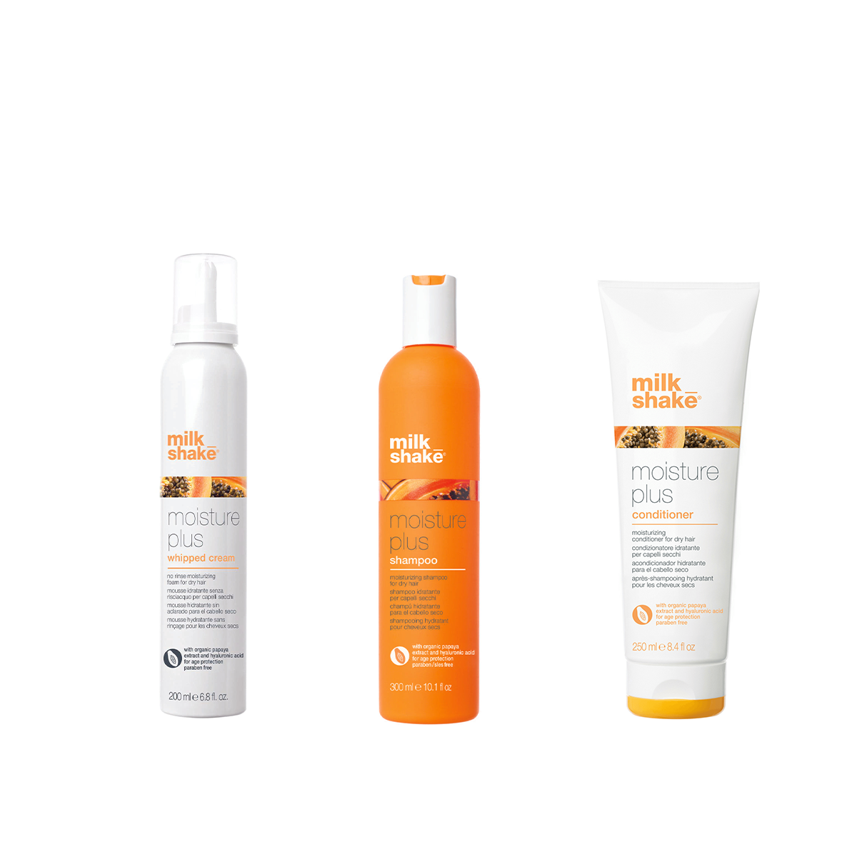 milk_shake Moisture Plus Shampoo Conditioner Treatment Trio