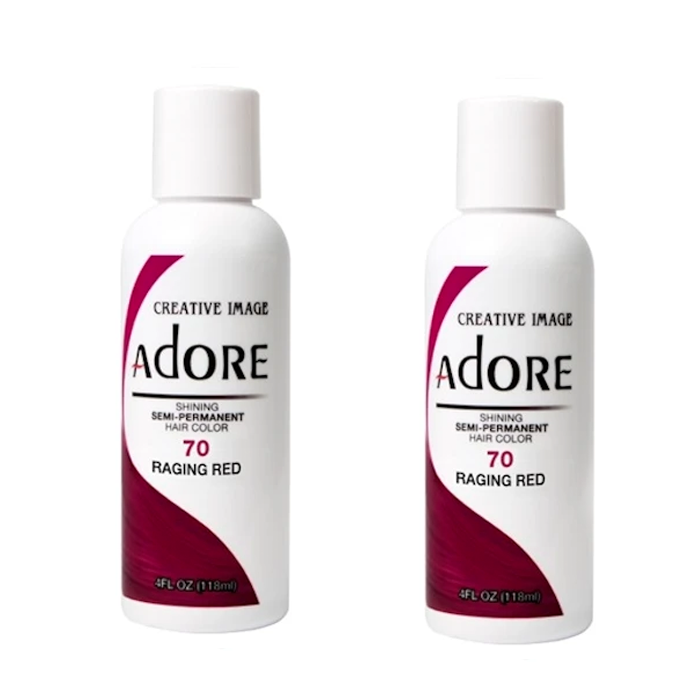 Adore Semi-Permanent Hair Colour 70 Raging Red Duo - 118mL - AtsiHairSupplies