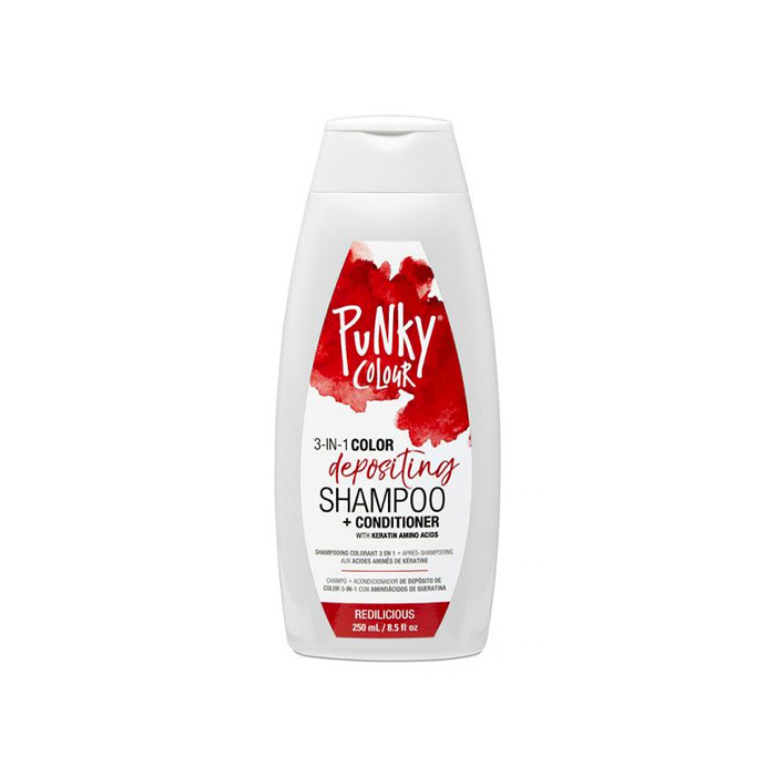 
            
                Load image into Gallery viewer, Punky Colour 3-IN-1 Color Depositing Shampoo + Conditioner - Redilicious (250mL) - AtsiHairSupplies
            
        