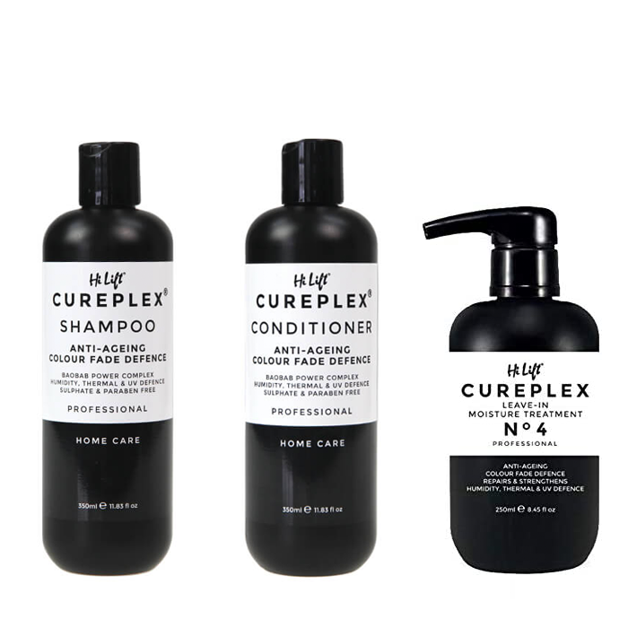 
            
                Load image into Gallery viewer, Hi Lift Cureplex Trio Shampoo Conditioner No.4 Moisture Treatment - AtsiHairSupplies
            
        