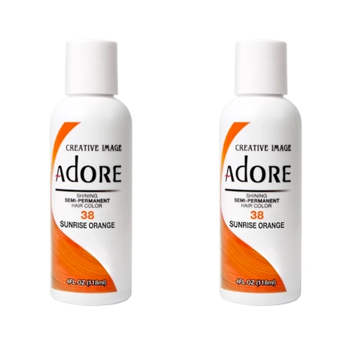 Adore  Semi-Permanent Hair Colour 38 Sunrise Orange Duo (2x118mL)