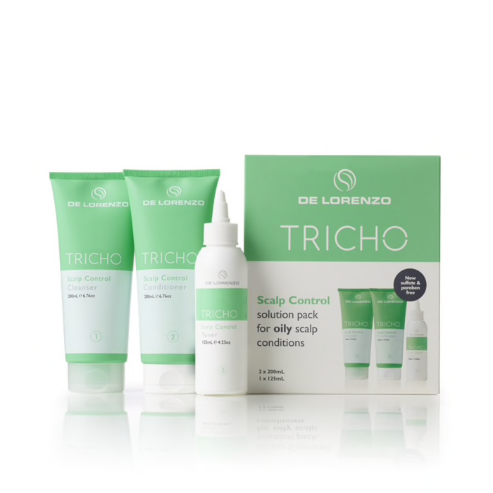 De Lorenzo Tricho Scalp Control Solution Pack For Oily Scalp - AtsiHairSupplies