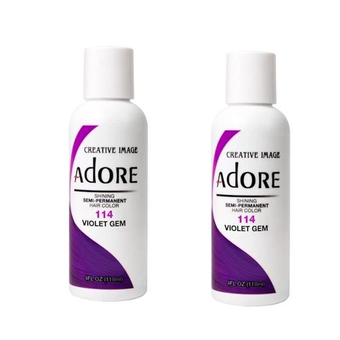 Adore Semi-Permanent Hair Colour 116 Purple Rage Duo - 118mL - AtsiHairSupplies