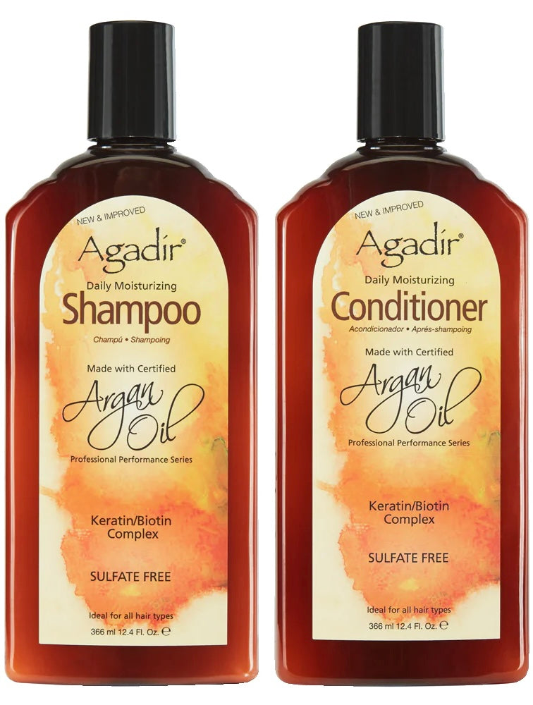 Agadir Argan Oil Daily Moisturizing Shampoo and Conditioner Duo 366ml