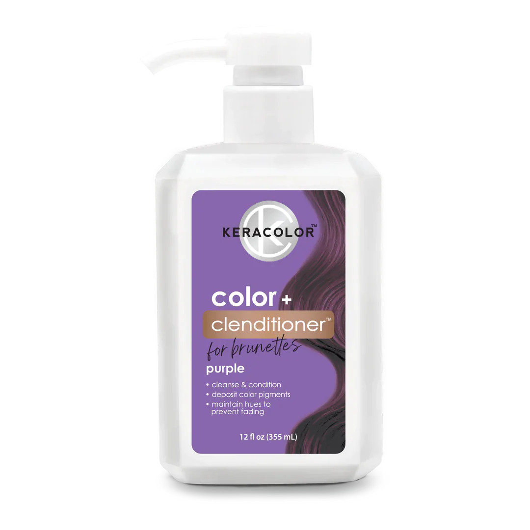 Keracolor Color Clenditioner Shampoo For Brunettes Purple - AtsiHairSupplies