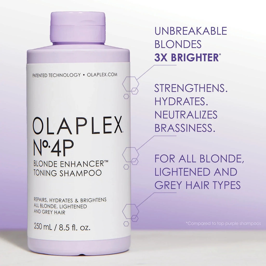 OLAPLEX Nº.4P BLONDE ENHANCER TONING SHAMPOO 250ml - AtsiHairSupplies