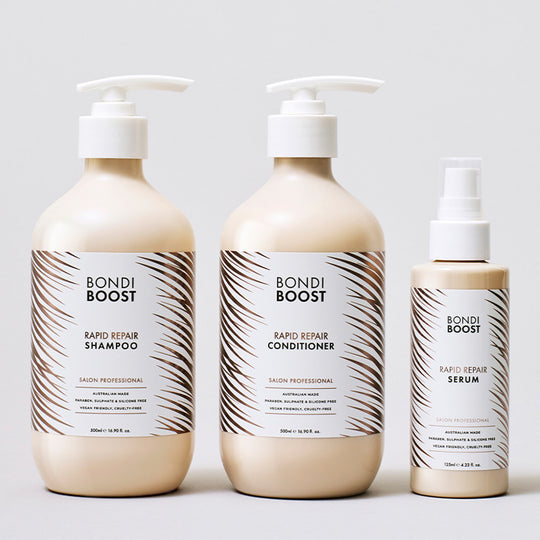 Bondi Boost Rapid Repair Shampoo Conditioner Serum Trio - AtsiHairSupplies