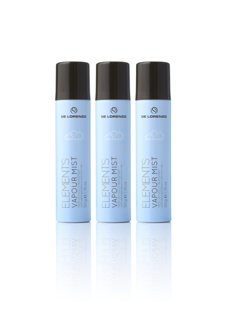 De Lorenzo Elements Vapour Mist Hair Spray Trio (3x50g)