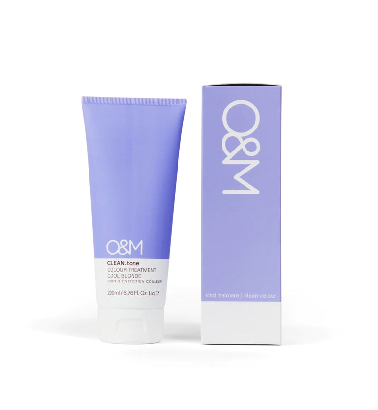 O&M Clean.Tone Cool Blonde Colour Treatment 200ml - AtsiHairSupplies
