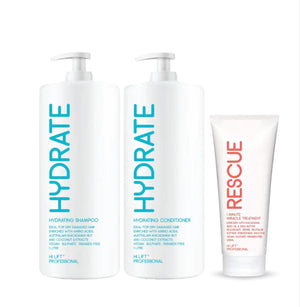 Hi Lift HYDRATE Shampoo & Conditioner & RESCUE Treatment Trio Pack 2x1L + 200ml