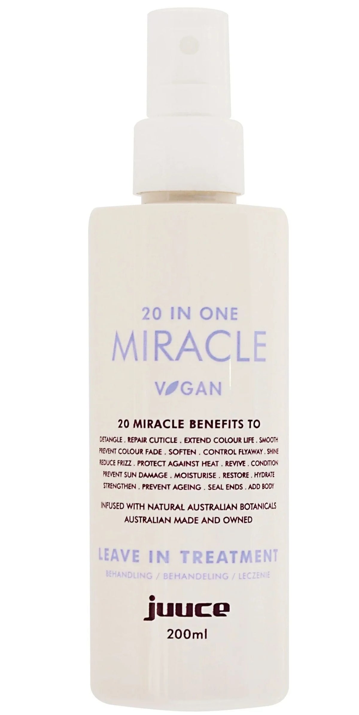 Juuce Juuce 20 in One MIRACLE Spray all in one Treatment 200ml – Hair Traders ...