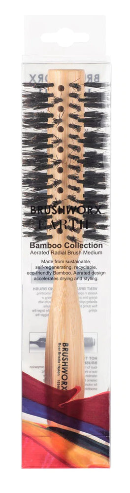Brushworx Earth Bamboo Collection - Medium - AtsiHairSupplies