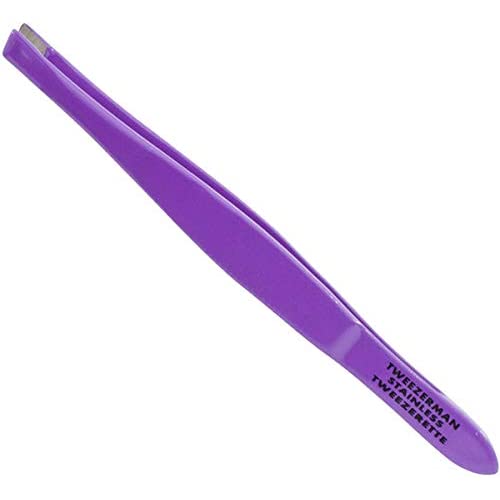 TWEEZERMAN STAINLESS TWEEZERETTE - PURPLE - AtsiHairSupplies