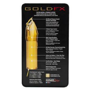 BaByliss PRO Gold FX Lithium Clipper - Gold - AtsiHairSupplies